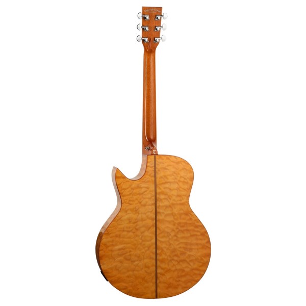 Tanglewood TWX6CESMF Winterleaf Exotic Venetian Cutaway, Quilted Natural