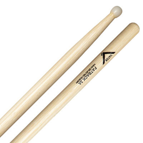 Vater Hickory 3A Fatback Nylon Tip Drumsticks