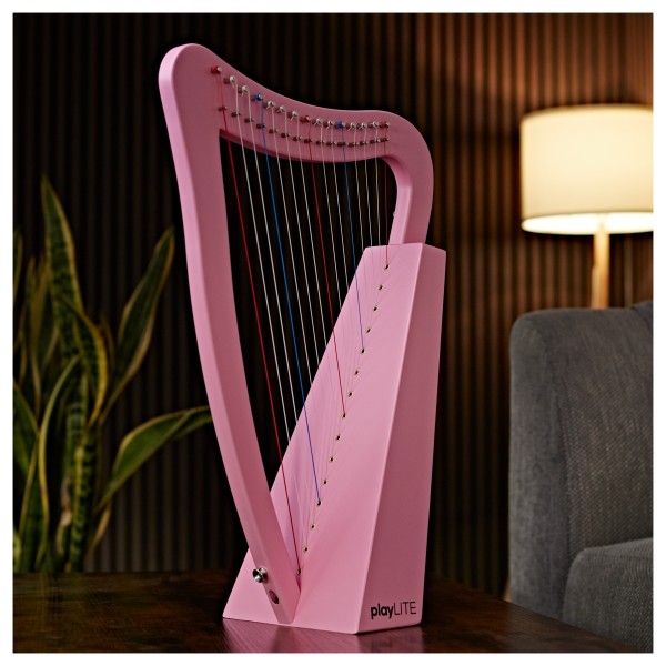 playLITE 15 String Harp by Gear4music, Green