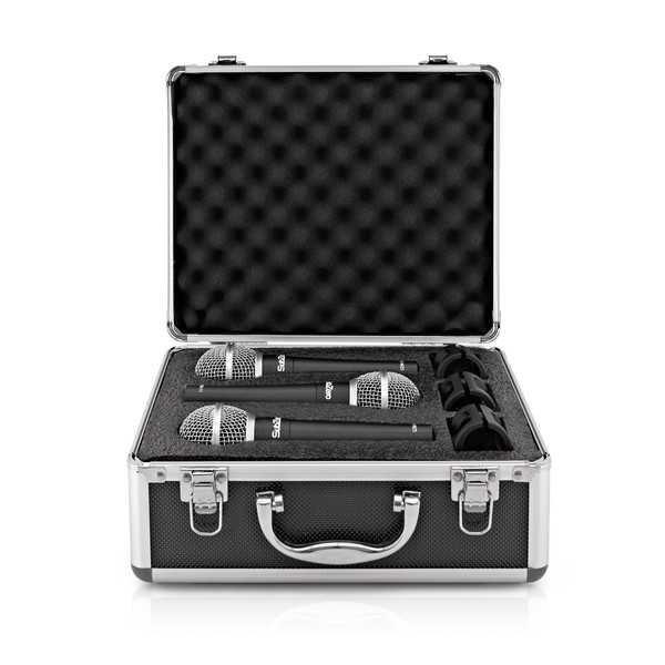 SubZero SZM-11 Dynamic Vocal Microphone, Pack of 3 with Case