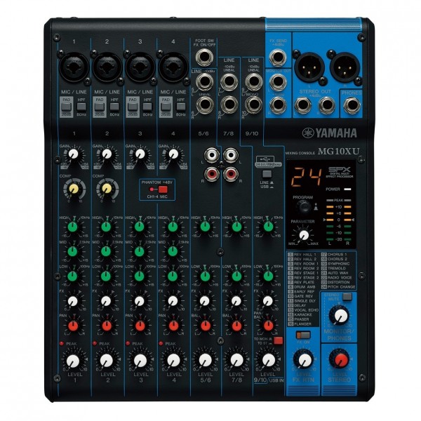 Yamaha MG10XU Analog USB Mixer with Gear4music Bag