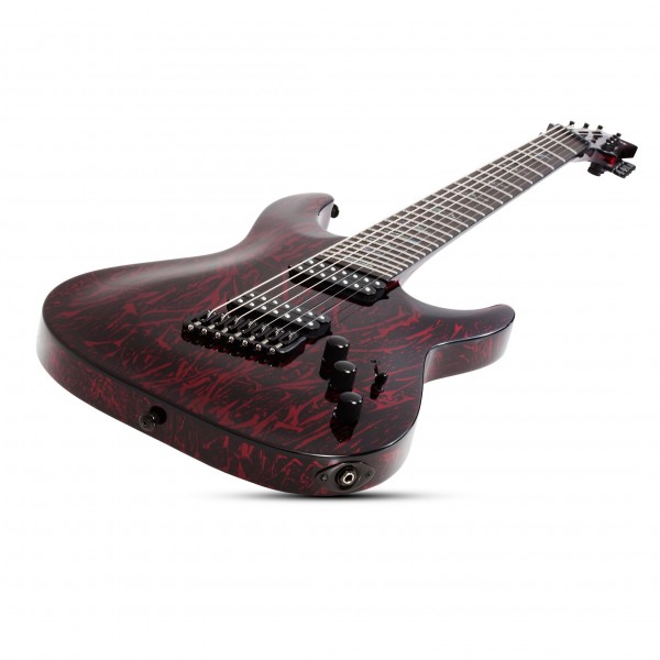 Schecter C-7 MS Silver Mountain 7 String, Blood Moon