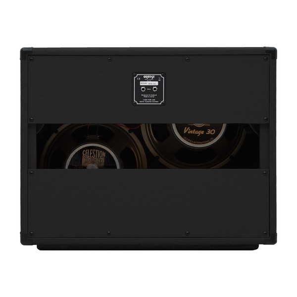 Orange PPC212OB 2x12 Open Back Speaker Cab, Black