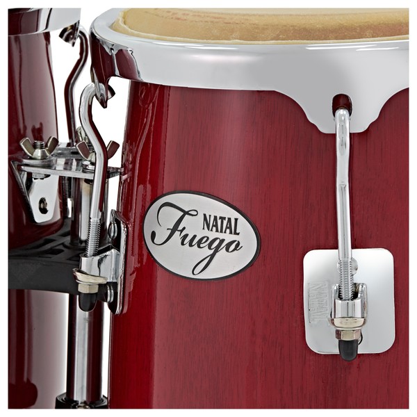 Natal Natural Wood Congas 10" & 11" Red Gloss