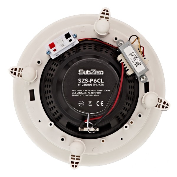 SubZero 6" Ceiling Speaker, 100V Line