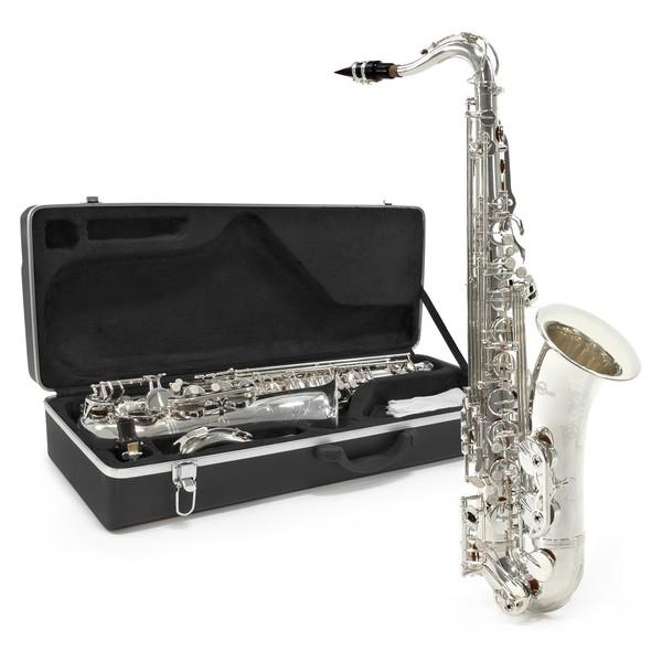 Tenor Saxophone Beginner Pack by Gear4music, Nickel