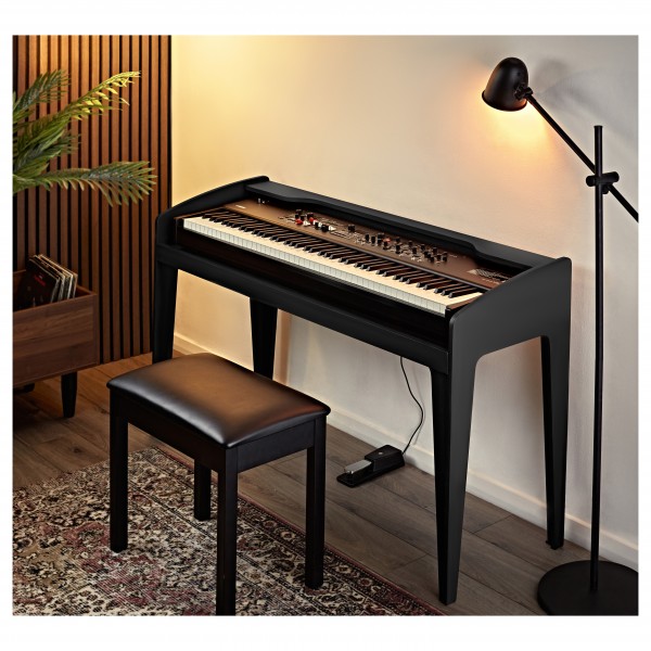 modul Universal Wooden Keyboard Stand, Black