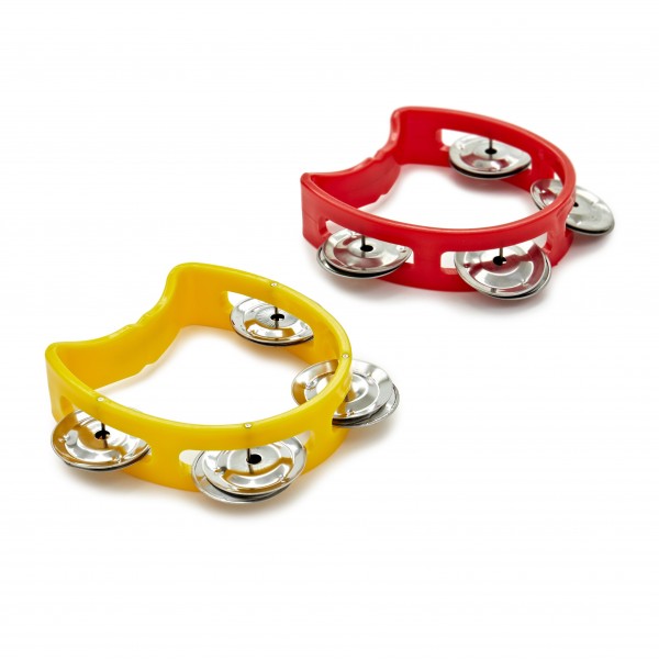 Olympic Mini Plastic Tambourine in Bucket, 10pcs