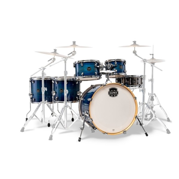 Mapex Armory 22" LA Fusion 6pc Shell Pack w/Bag Set, Blue Wave Burst
