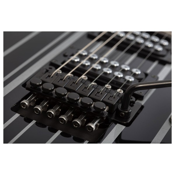 Schecter Synyster Gates Standard, Black w/ Silver Pinstripes