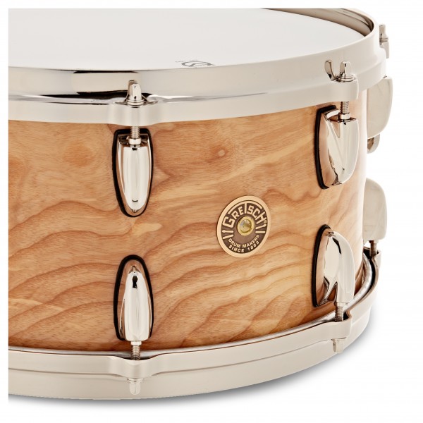 Gretsch USA 140th Anniversary Limited Edition 14" x 7" Snare Drum & Bag, Figured Ash