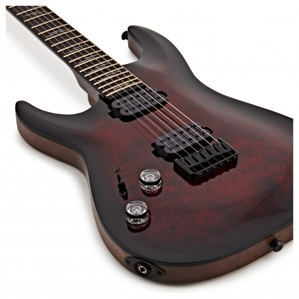Schecter Omen Elite-6 Left Handed, Black Cherry Burst