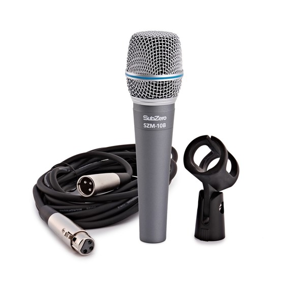 SubZero Beta Dynamic Instrument Mic with Cable and Mic Stand