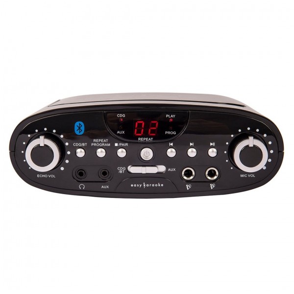 Easy Karaoke Bluetooth Karaoke Machine & 1 Microphone, Black