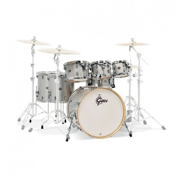 Gretsch Catalina Maple 22" Shell Pack & G5 H/W Set, Silver Sparkle