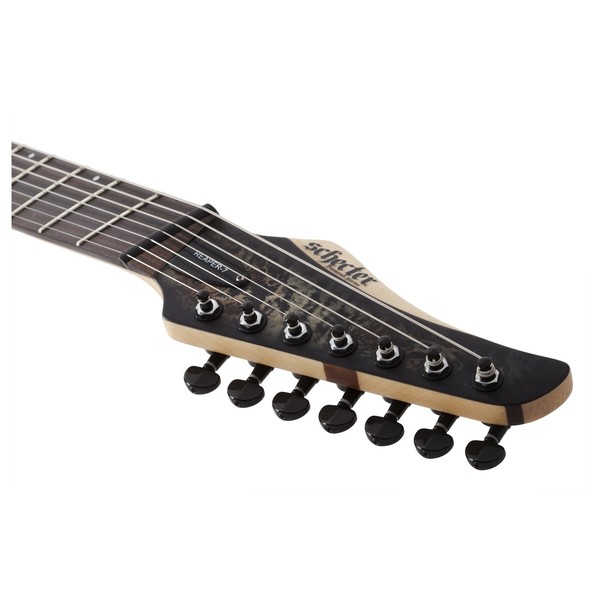 Schecter Reaper-7 Multiscale 7 Stirng, Satin Charcoal Burst