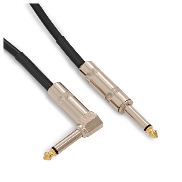 Essentials Jack Coiled Right Angled Instrument Cable, 3m