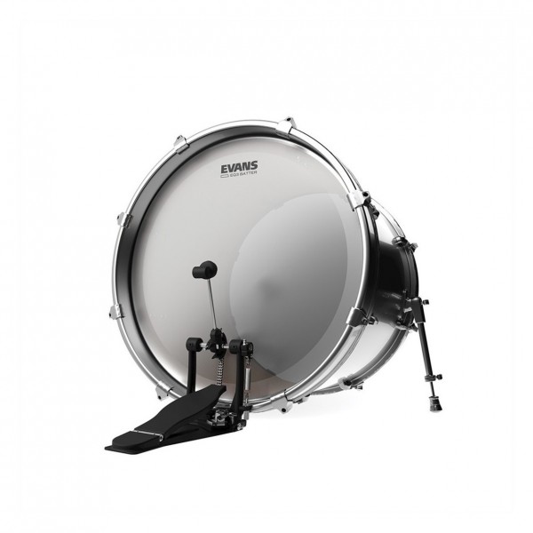 Evans EQ3 Frosted Bass Drum Head, 18"