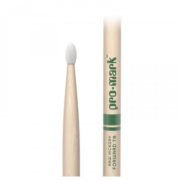 Promark Classic Forward 7A Raw Hickory, Nylon Tip