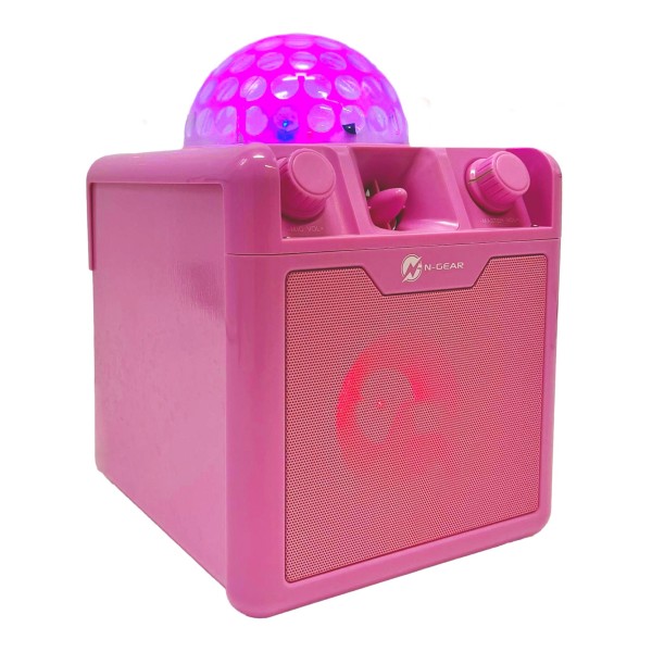 N-Gear Disco Block 410 Portable Karaoke Speaker, Pink