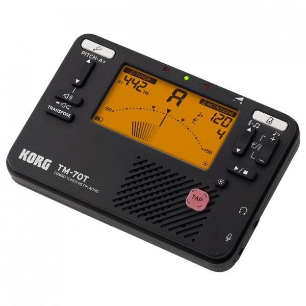 Korg TM-70T Tuner & Metronome, Black