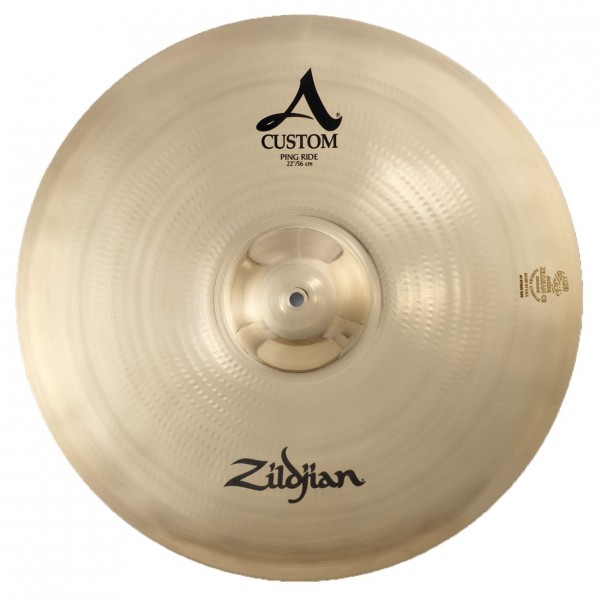 Zildjian A Custom 22" Ping Ride Cymbal, Brilliant Finish