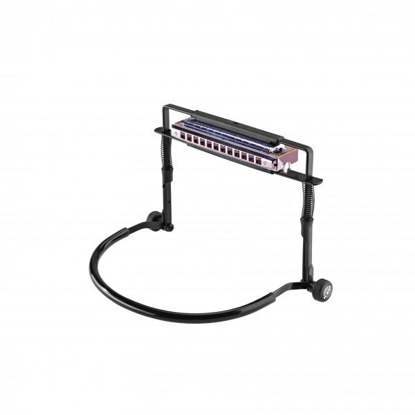 K&M 16416 Harmonica Holder, Black