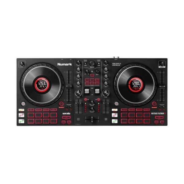 Numark Mixtrack Platinum FX DJ Controller with M-Audio BX4 Monitors