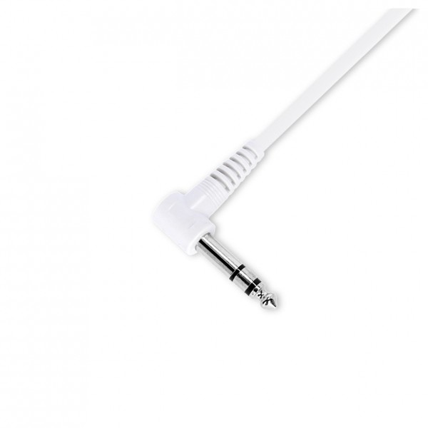 Adam Hall 3 STAR Balanced Set of 6 Coloured Angled 1/4" Jack TRS Patch Cables, 15cm