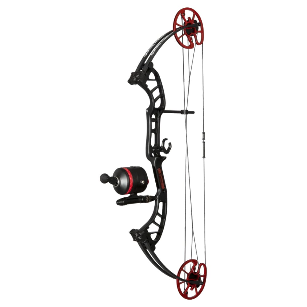 Cajun Shore Runner EVS RH50 Black/Red Bowfishing Bow Kit ABF23B2205R