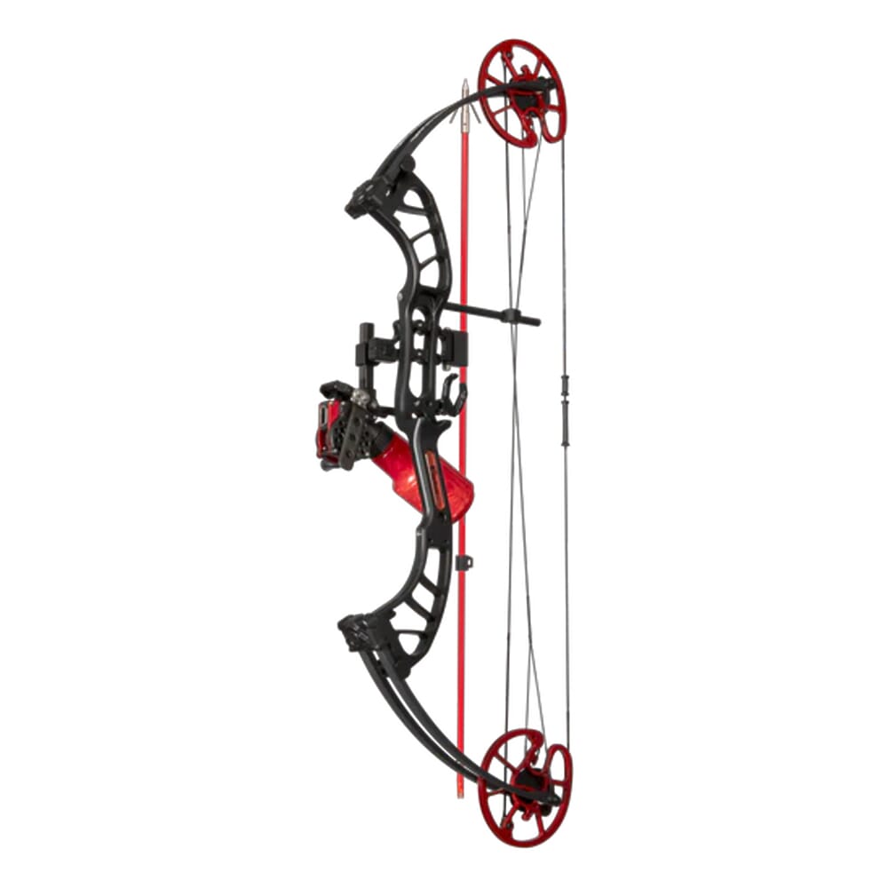 Cajun Shore Runner EVW LH50 Black/Red Bowfishing Bow Kit ABF23B1205L