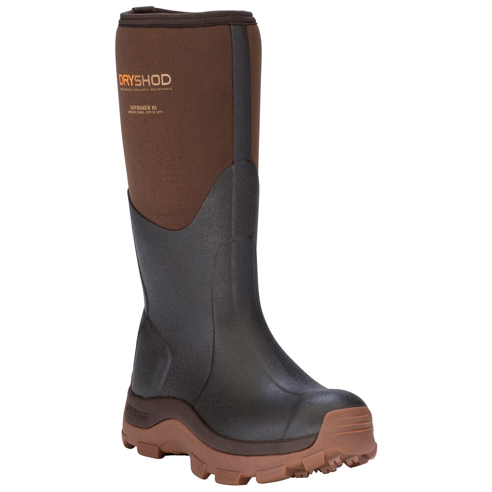 Dryshod Women's Haymaker Hi Brown/Peanut Boots HAY-WH-BR