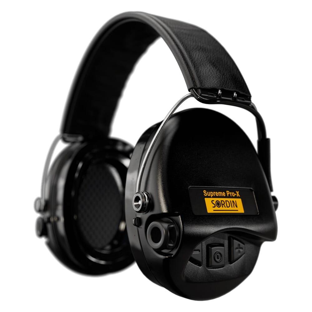 Sordin Supreme Pro-X LED Black GEL Headband 75302-X-13-S-US