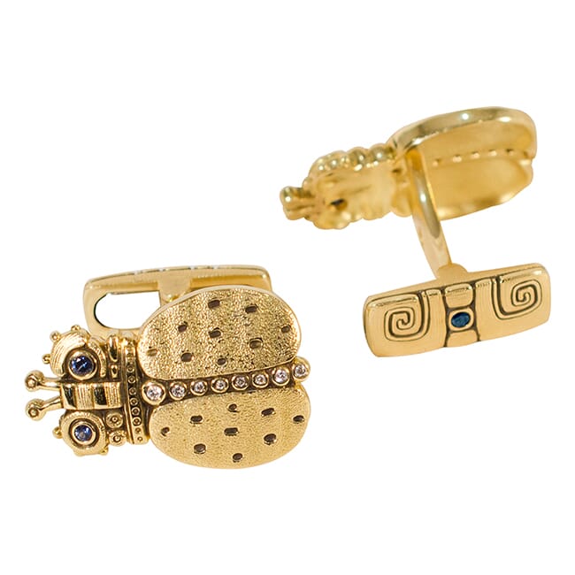 Alex Sepkus "Entomology V-Skeptical Beetle" Cufflinks C-25