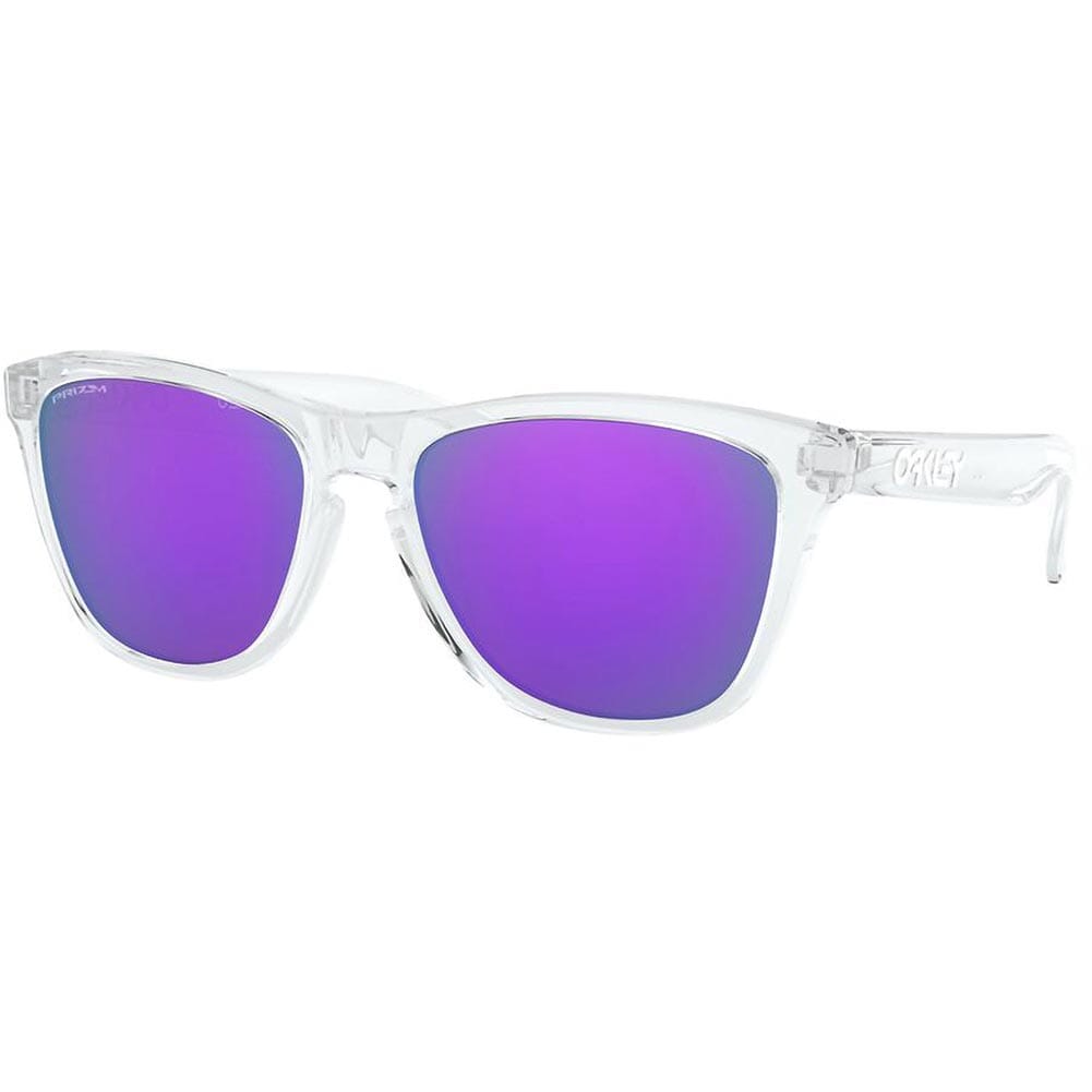 Oakley Frogskins XS Polished Clear w/PRIZM Violet Lenses OJ9006-1453