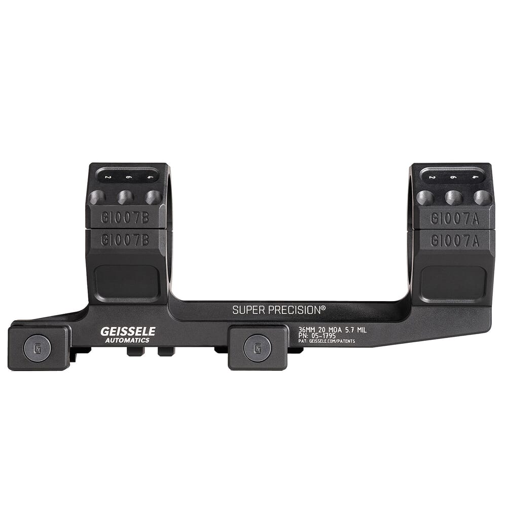 Geissele Super Precision Zero Compromise 36mm 1.54" Scope Mount Black 05-1795B