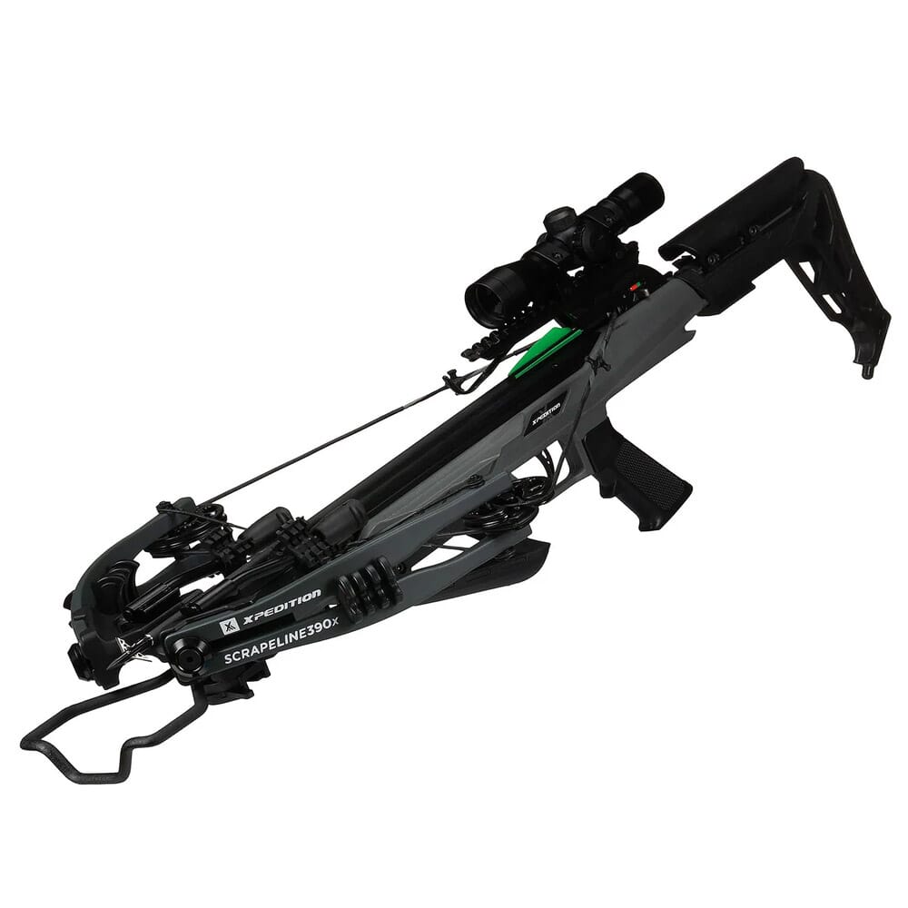 Xpedition Archery USED Scrapeline390X Sniper Gray Crossbow XACW1001 - Broken Sting - No Arrows UA6772