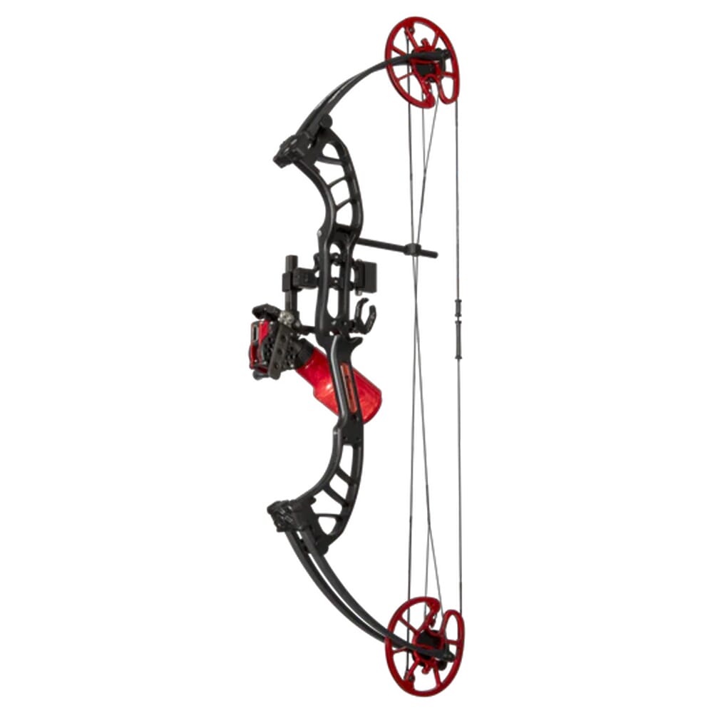Cajun Shore Runner EVW RH50 Black/Red Bowfishing Bow Kit ABF23B1205R