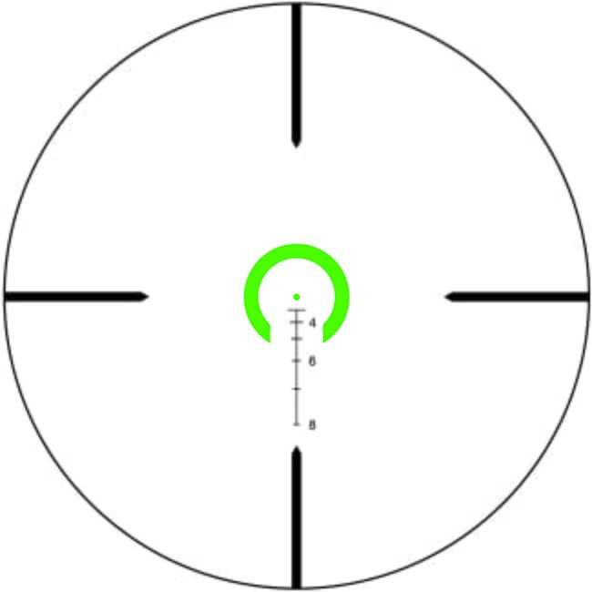 Trijicon VCOG 1-6x24 Green Horseshoe Dot/Crosshair Riflescope 1600042