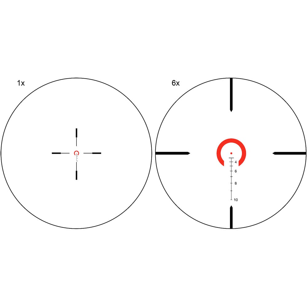 Trijicon VCOG 1-6x24 Horseshoe/Crosshair Riflescope VC16-C-1600005