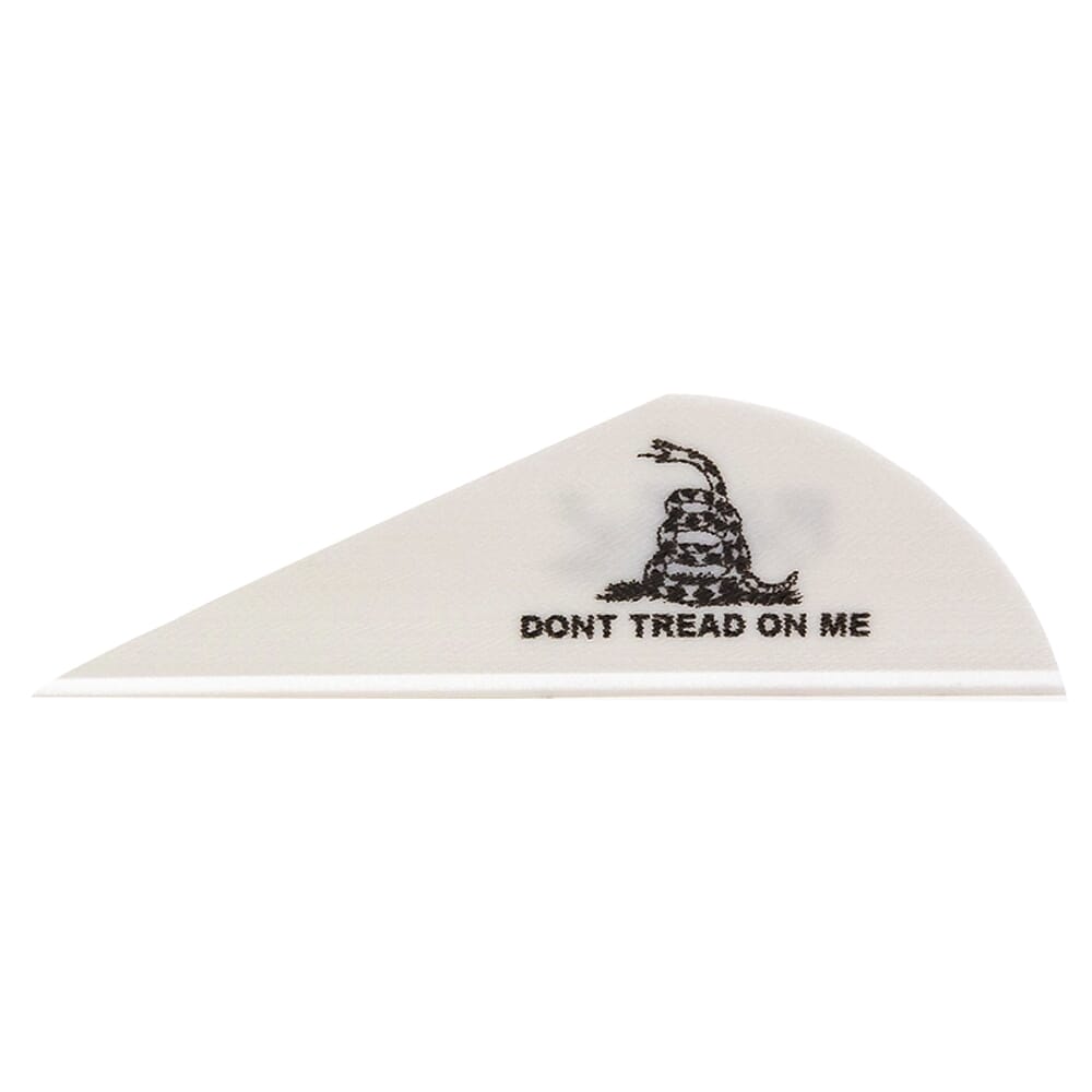 Bohning Blazer Vane White Don't Tread On Me 1000pk 10833WH2DTOM