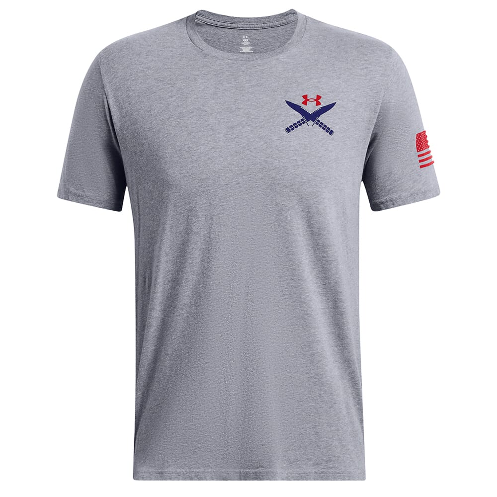 Under Armour Freedom Tac Logo T-Shirt Steel Light Heather 1389463-035