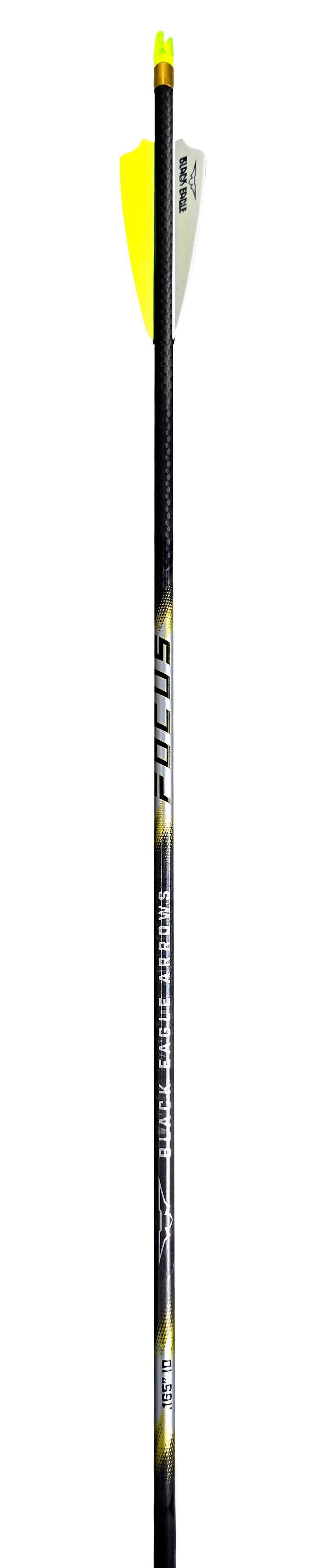Black Eagle 15/64" Factory Fletched Arrow FOCUS Fletched 6 Pk .001"-300 32915