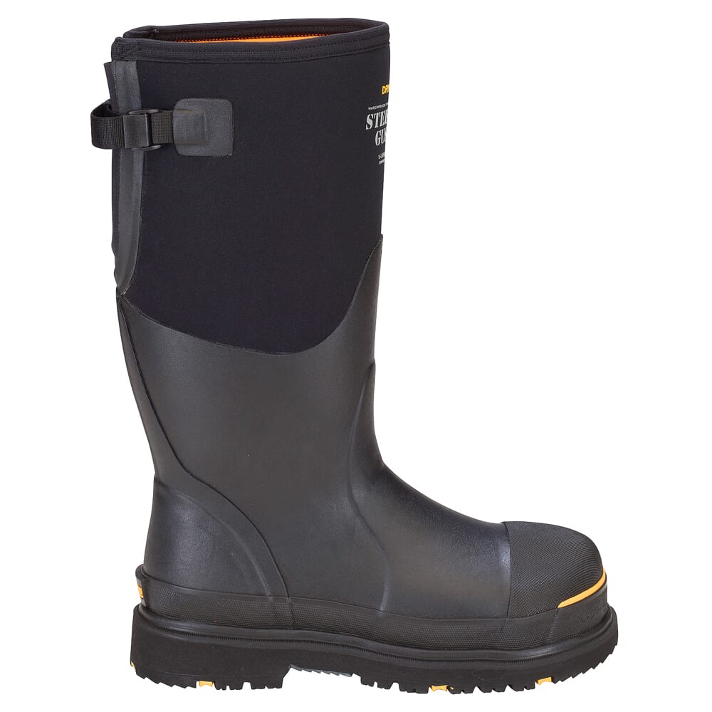 Dryshod Steel-Toe Gusset Black/Yellow Boots STG-UH-BK-M
