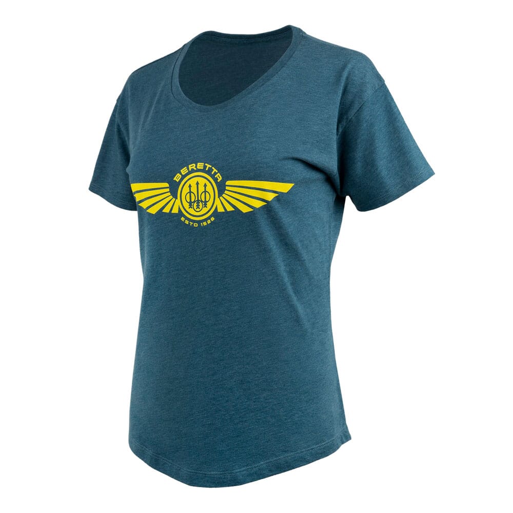 Beretta Dea Wings Tee Steel Blue Heather TS110T189005AV