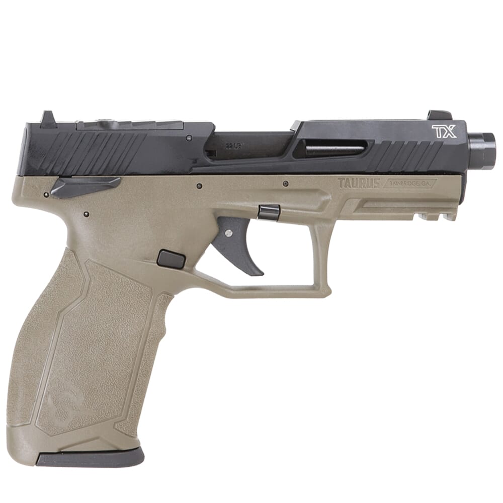 Taurus 2TX22 .22 LR 4.1" ODG/BK TORO Pistol w/(1) 16rd Mag & (1) 22rd 1-2TX22P141O