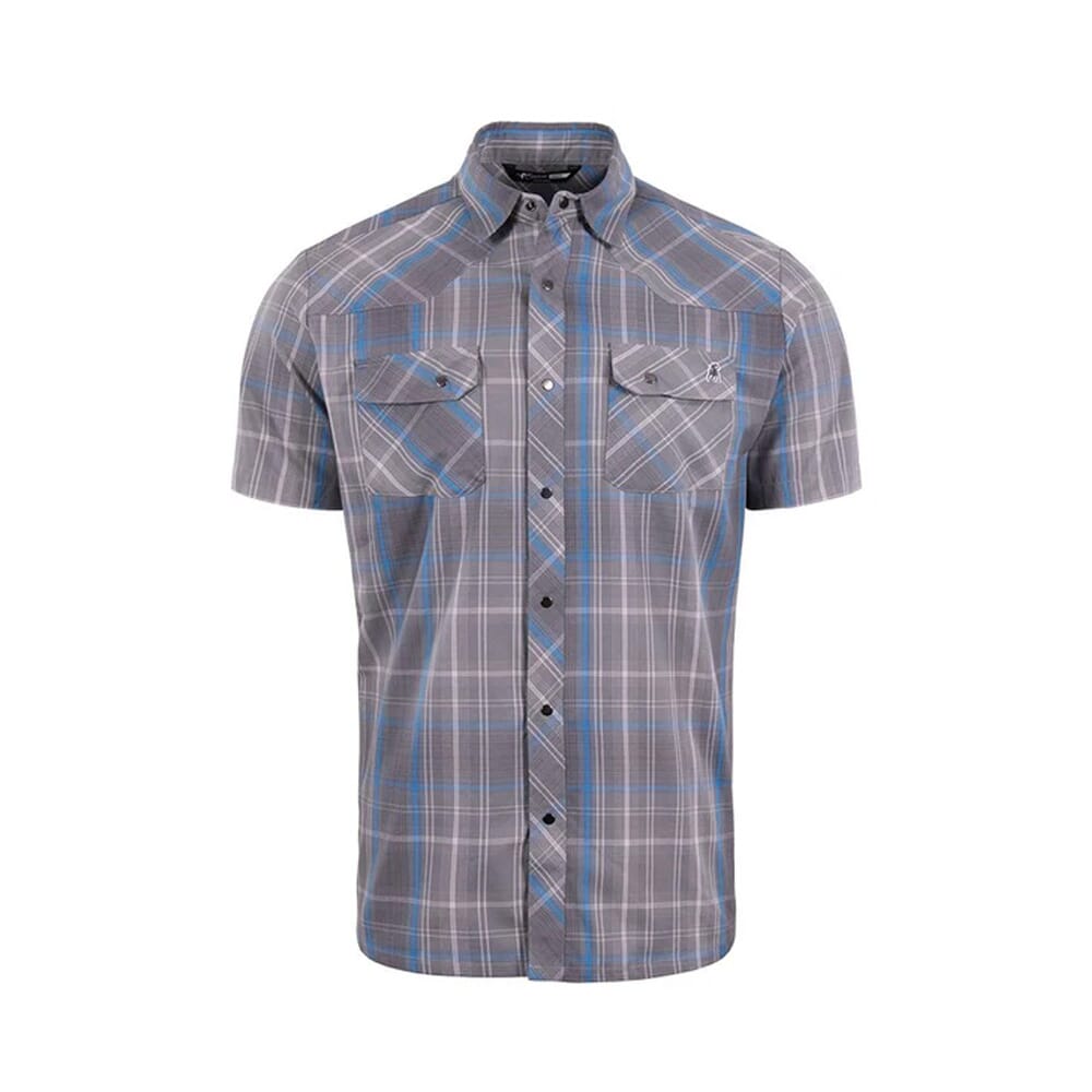 Stone Glacier Breaks Snap Shirt SS Sky Plaid 90001-SK