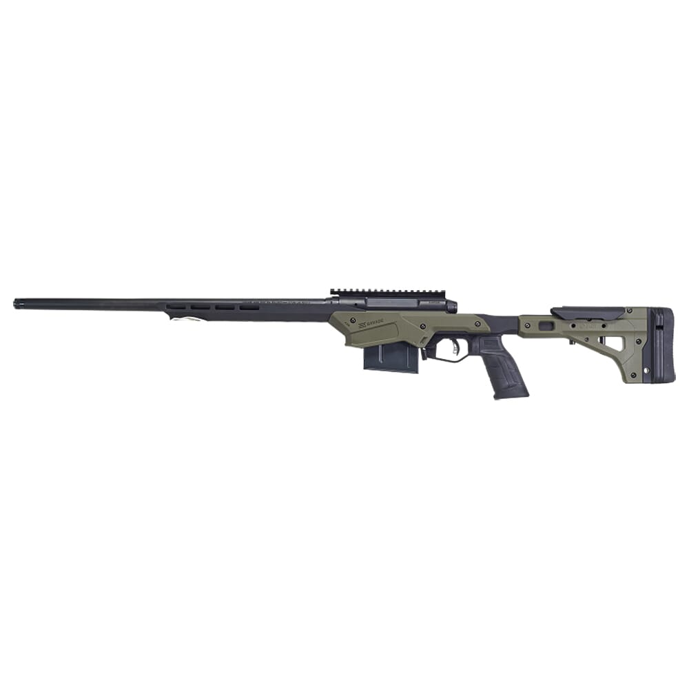 Savage Arms AXIS II Precision 6.5 Creedmoor 22" 1:8" 5/8x24 Bbl OD Green/Black BA Rifle w/(1) 10rd Mag 57552