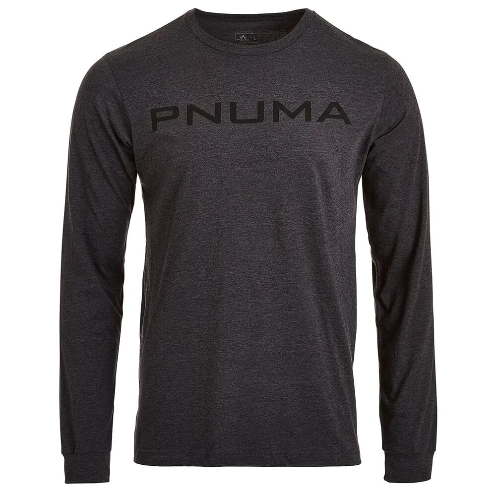 Pnuma Outdoors Side Swipe Long Sleeve Tee Shirt Dark Grey LS-TS-SS-DG