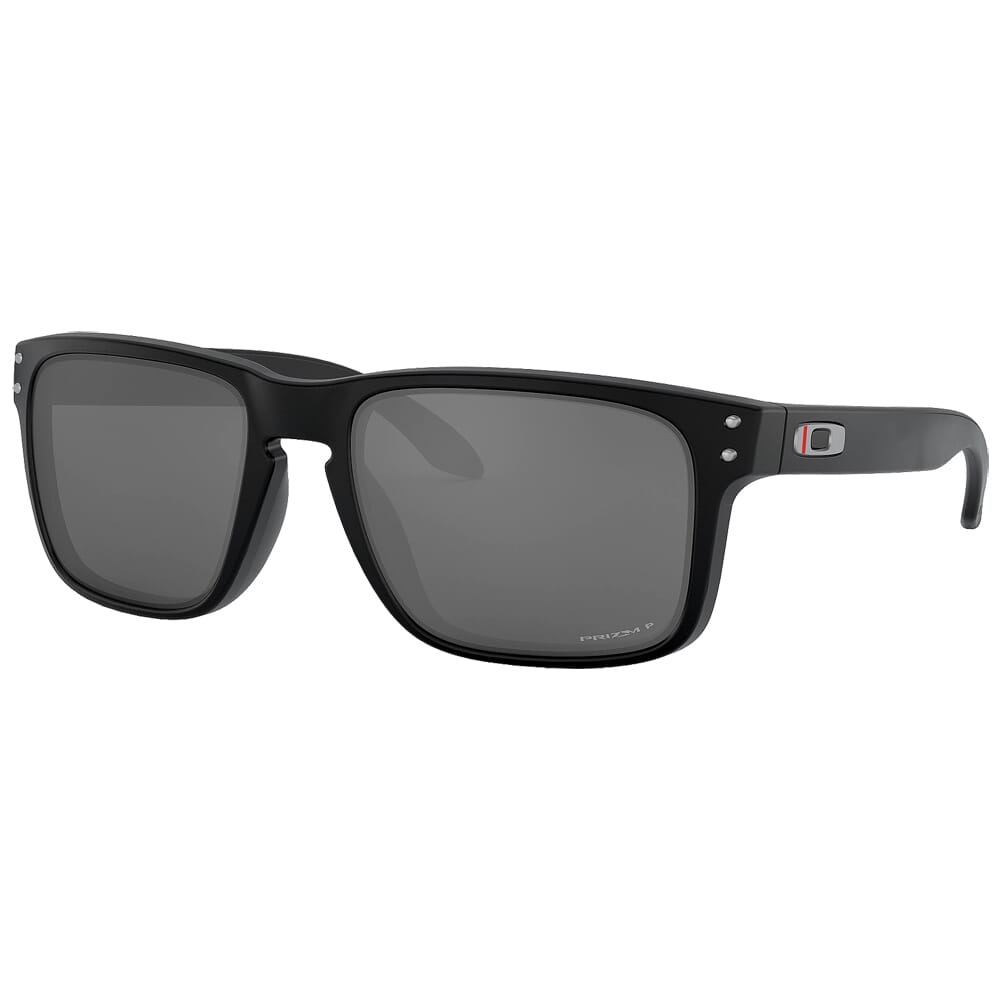 Oakley SI Holbrook Thin Red Line w/PRIZM Black Polarized Lenses OO9102-K555